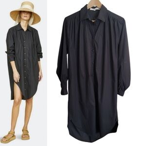 Hunter Bell Rollins Shirt Dress in Black XS